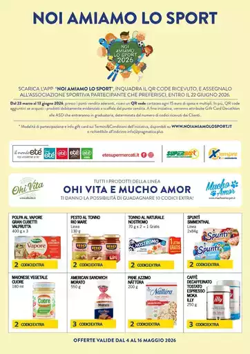 OFFERTE VALIDE DAL 4 AL 16 MAGGIO 2026
