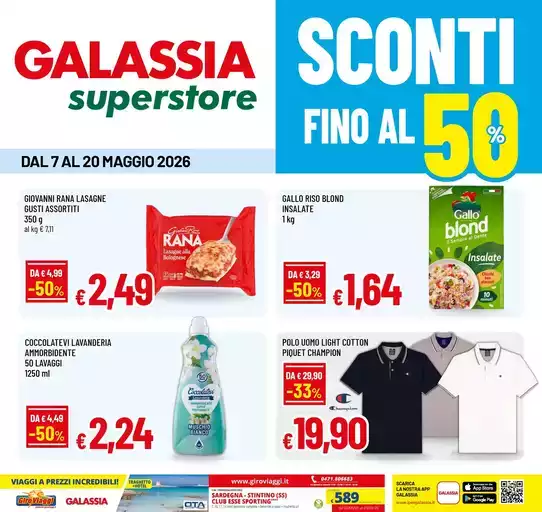 Sconti fino al 50%