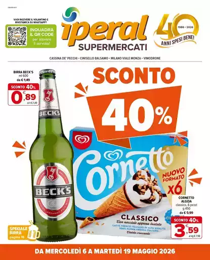Sconto 40% Sconto 40%