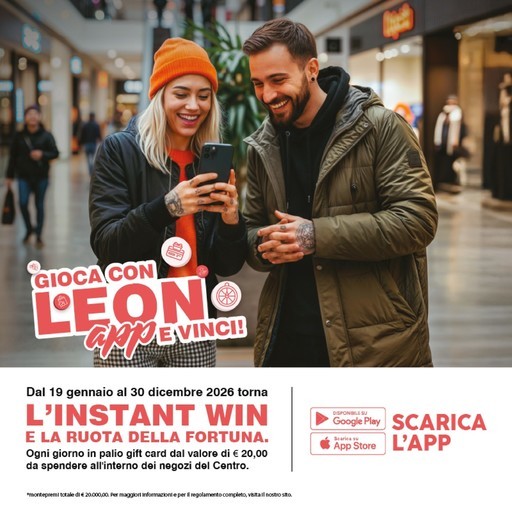 Gioca con Leon app e vinci! Gioca con Leon app e vinci!