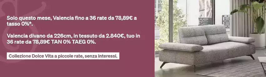 Solo questo mese, Valencia fino a 36 rate da 78,89 euro a tasso 0%
