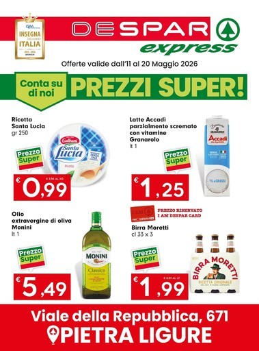 Prezzi super! Prezzi super!