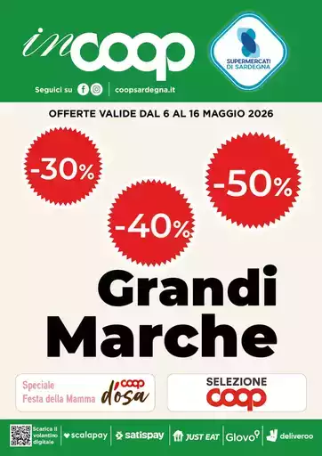 30% 40% 50% sulle grandi marche