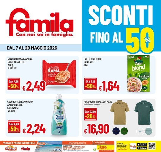 Sconti fino al 50%