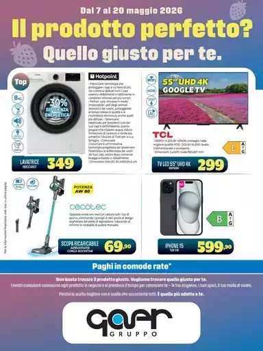 Il prodotto perfetto? Quello giusto per te!
