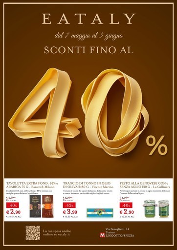 SCONTI FINO AL 40%