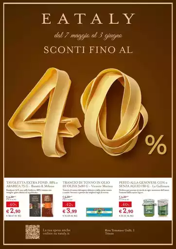 SCONTI FINO AL 40%