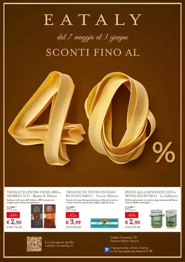 SCONTI FINO AL 40%