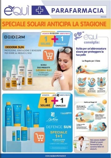 Speciale solari anticipa la stagione Maggio
