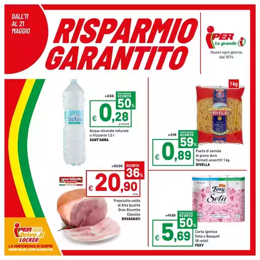 Risparmio garantito