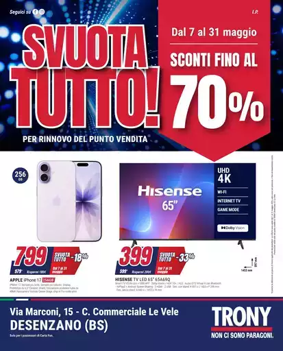 SVUOTA TUTTO da Trony Desenzano del Garda!