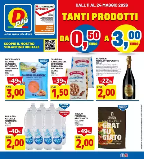 Tanti prodotti da 0.50€ a 3.00€