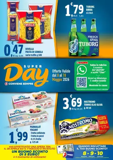 Offerte valide dal 8 al 18 maggio 2026