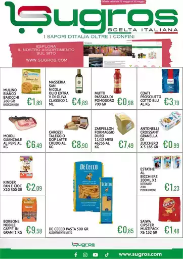 Offerte valide dal 10 maggio al 30 maggio