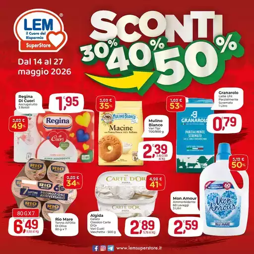 Sconti 30% - 40% - 50%