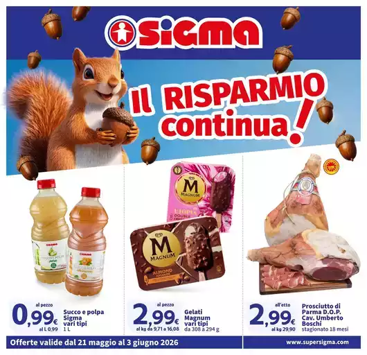 Il risparmio continua! , Sigma Il risparmio continua! , Sigma