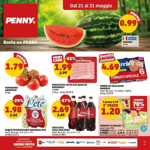 Dal 21 al 31 maggio