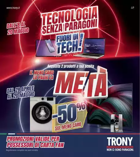 TRONY - VOLANTINO - Informatica TV Telefonia e Elettrodomestici online