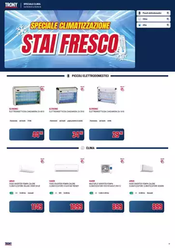 TRONY - VOLANTINO - Informatica TV Telefonia e Elettrodomestici online TRONY - VOLANTINO - Informatica TV Telefonia e Elettrodomestici online