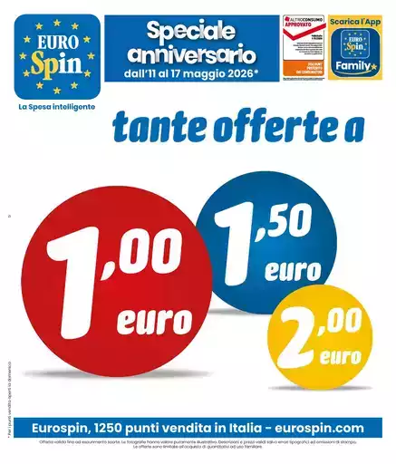 Tante offerte a 1.00 1.50 2.00 euro