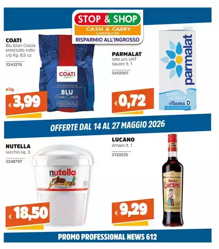 Offerte dal 14 al 27 maggio 2026