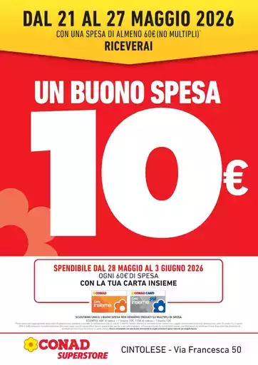 BUONO SPESA 10€ BUONO SPESA 10€