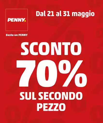 Sconto del 70% sul secondo pezzo