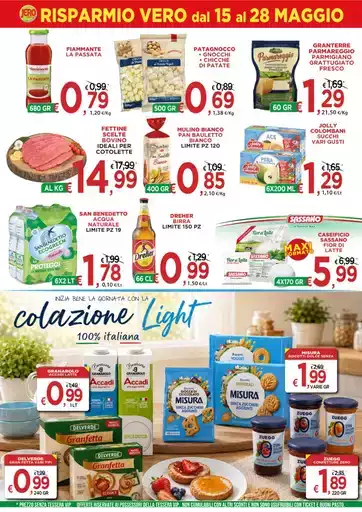Risparmio vero dal 15 al 28 maggio