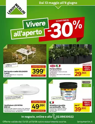 Vivere all'aperto da Leroy Merlin!