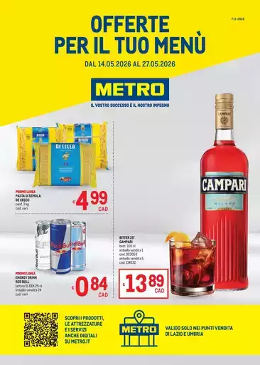 Offerte per il tuo Menù - AREA 3 Offerte per il tuo Menù - AREA 3
