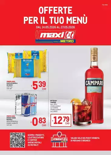 Offerte per il tuo Menù - MAXI Offerte per il tuo Menù - MAXI