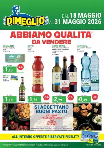 ABBIAMO QUALITA’ DA VENDERE