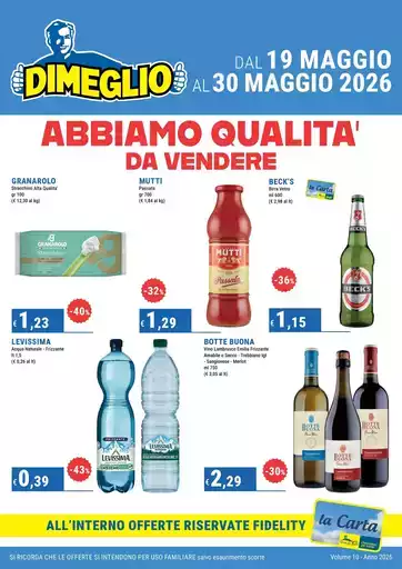 ABBIAMO QUALITA’ DA VENDERE