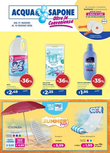 Dal 21 maggio al 10 giugno 2026 Dal 21 maggio al 10 giugno 2026