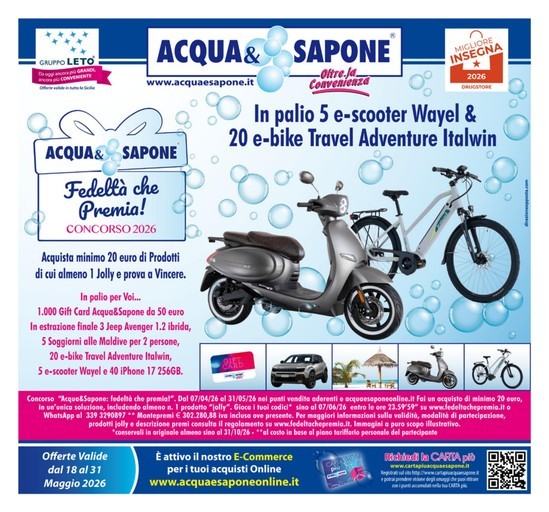 Offerte Acqua Sapone