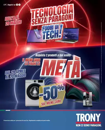 TRONY - VOLANTINO - Informatica TV Telefonia e Elettrodomestici online