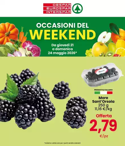 Occasioni del weekend