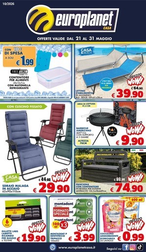 Offerte dal 21 al 31 Maggio