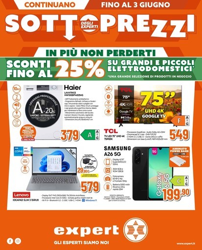 Continuano i sottoprezzi da Expert!