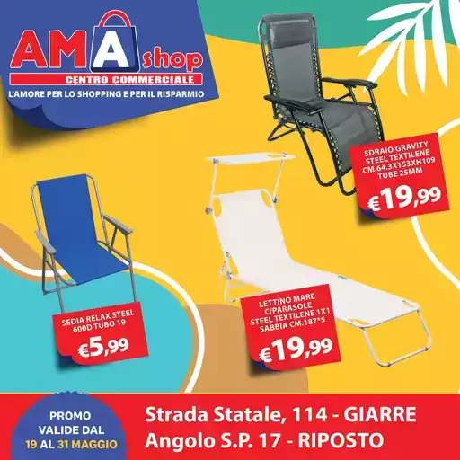 Promo valide dal 19 al 31 maggio