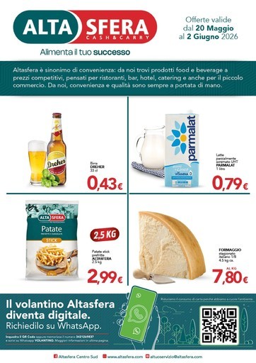 Offerte valide dal 20 Maggio al 2 Giugno 2026