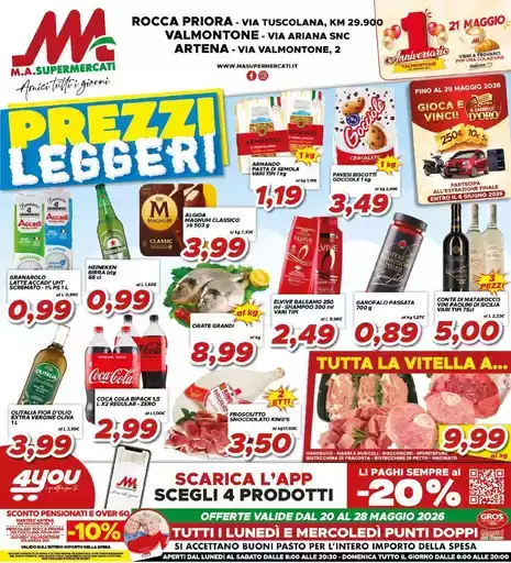 Prezzi leggeri
