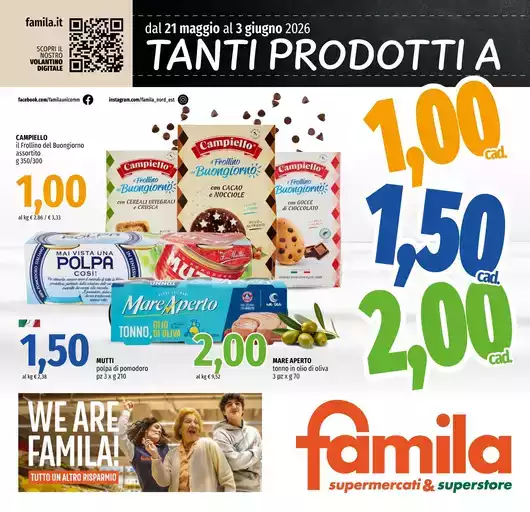 Tanti prodotti a 1,00 1,50 2,00