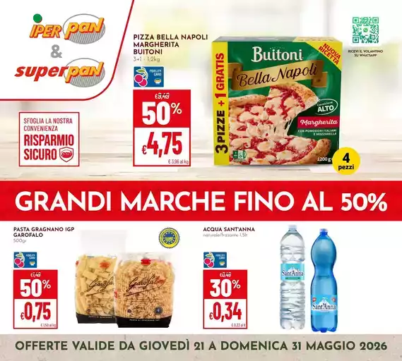 Grandi marche fino al 50%