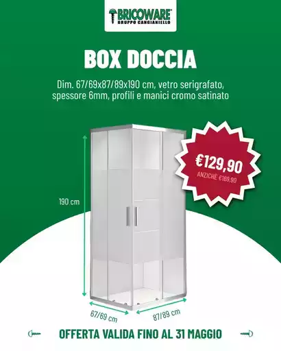 Offerte valida fino al 31 maggio