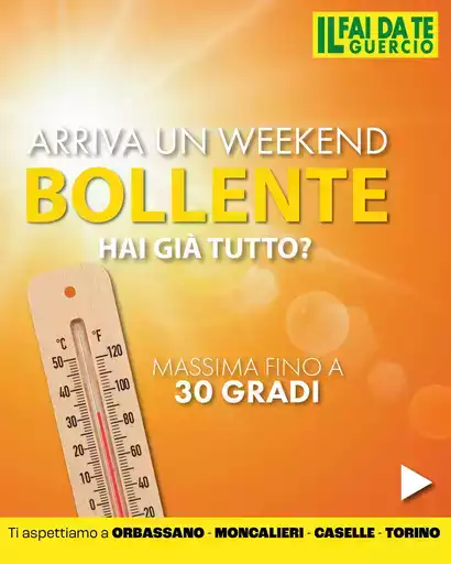 Arriva un weekend bollente hai gia tutto ? Arriva un weekend bollente hai gia tutto ?