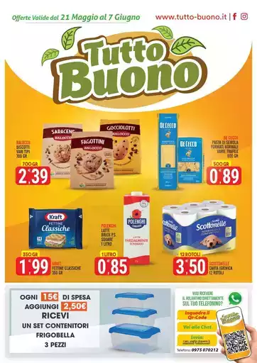 Offerte dal 21 Maggio al 7 Giugno