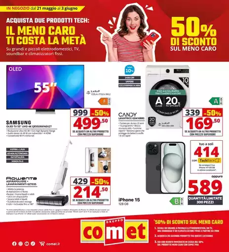 Il meno caro costa la metà da Comet! Il meno caro costa la metà da Comet!