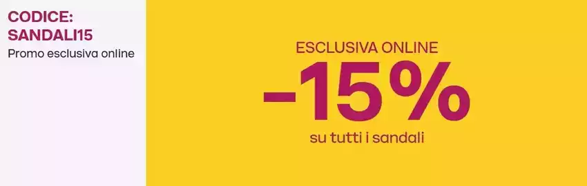Esclusiva online -15% Esclusiva online -15%