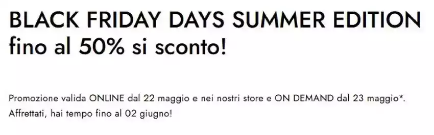 Fino al 50% si sconto! Fino al 50% si sconto!